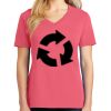 Cotton Women's V-neck Tee sing united test Thumbnail