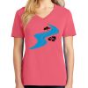 Cotton Women's V-neck Tee sing united test Thumbnail