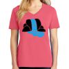 Cotton Women's V-neck Tee sing united test Thumbnail