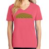 Cotton Women's V-neck Tee sing united test Thumbnail