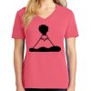 Cotton Women's V-neck Tee sing united test Thumbnail
