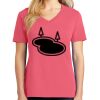 Cotton Women's V-neck Tee sing united test Thumbnail