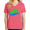 Cotton Women's V-neck Tee sing united test Thumbnail