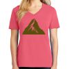 Cotton Women's V-neck Tee sing united test Thumbnail
