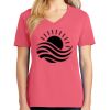 Cotton Women's V-neck Tee sing united test Thumbnail