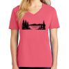 Cotton Women's V-neck Tee sing united test Thumbnail