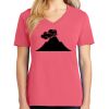 Cotton Women's V-neck Tee sing united test Thumbnail