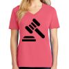 Cotton Women's V-neck Tee sing united test Thumbnail