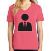 Cotton Women's V-neck Tee sing united test Thumbnail