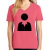 Cotton Women's V-neck Tee sing united test Thumbnail