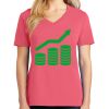 Cotton Women's V-neck Tee sing united test Thumbnail