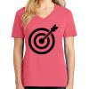 Cotton Women's V-neck Tee sing united test Thumbnail