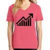 Cotton Women's V-neck Tee sing united test Thumbnail