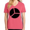 Cotton Women's V-neck Tee sing united test Thumbnail