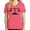 Cotton Women's V-neck Tee sing united test Thumbnail