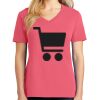 Cotton Women's V-neck Tee sing united test Thumbnail