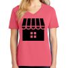 Cotton Women's V-neck Tee sing united test Thumbnail