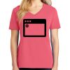 Cotton Women's V-neck Tee sing united test Thumbnail