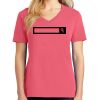 Cotton Women's V-neck Tee sing united test Thumbnail