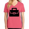 Cotton Women's V-neck Tee sing united test Thumbnail