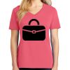 Cotton Women's V-neck Tee sing united test Thumbnail