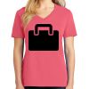 Cotton Women's V-neck Tee sing united test Thumbnail