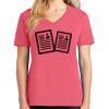 Cotton Women's V-neck Tee sing united test Thumbnail