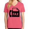Cotton Women's V-neck Tee sing united test Thumbnail