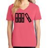 Cotton Women's V-neck Tee sing united test Thumbnail