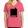Cotton Women's V-neck Tee sing united test Thumbnail