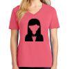 Cotton Women's V-neck Tee sing united test Thumbnail