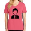 Cotton Women's V-neck Tee sing united test Thumbnail