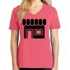 Cotton Women's V-neck Tee sing united test Thumbnail