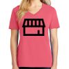 Cotton Women's V-neck Tee sing united test Thumbnail