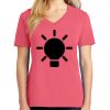 Cotton Women's V-neck Tee sing united test Thumbnail