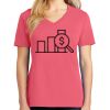 Cotton Women's V-neck Tee sing united test Thumbnail