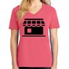 Cotton Women's V-neck Tee sing united test Thumbnail
