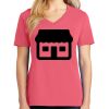 Cotton Women's V-neck Tee sing united test Thumbnail
