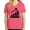 Cotton Women's V-neck Tee sing united test Thumbnail