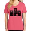 Cotton Women's V-neck Tee sing united test Thumbnail