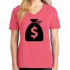 Cotton Women's V-neck Tee sing united test Thumbnail