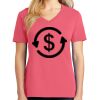 Cotton Women's V-neck Tee sing united test Thumbnail