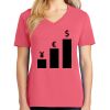 Cotton Women's V-neck Tee sing united test Thumbnail