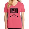 Cotton Women's V-neck Tee sing united test Thumbnail