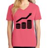 Cotton Women's V-neck Tee sing united test Thumbnail