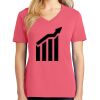 Cotton Women's V-neck Tee sing united test Thumbnail