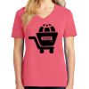 Cotton Women's V-neck Tee sing united test Thumbnail