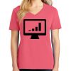 Cotton Women's V-neck Tee sing united test Thumbnail