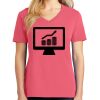 Cotton Women's V-neck Tee sing united test Thumbnail