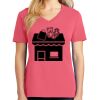 Cotton Women's V-neck Tee sing united test Thumbnail